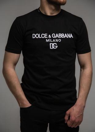 Футболки чоловічі чорна dolce gabbana3 фото