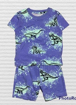 Next костюм літній динозаври-шорти футболка