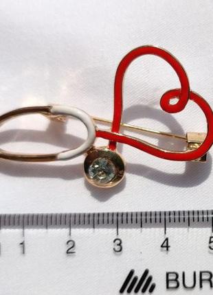 Значок “стетоскоп” сердце (14806)