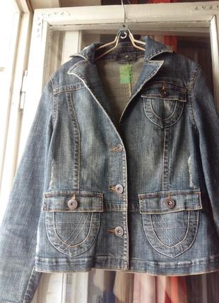 Стильна джинсовці піджак куртка street one 44-48р.р.