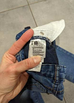 Джинсы 4 р. 104 mothercare 3