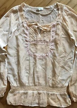 Тонка легка блуза, бавовна/шовк, від dept! p.-m/l