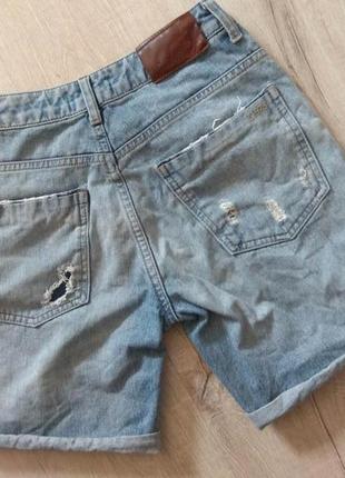 Zara шорты джинсовые коттон 34 размер2 фото