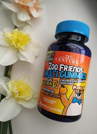 Детские мультивитамины zoo friends, 60 желейных мишек