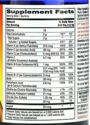 Детские мультивитамины zoo friends, 60 желейных мишек