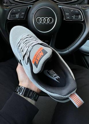 Мужские спортивные серые кроссовки в сетку nike air zoom 🆕 найк зум3 фото