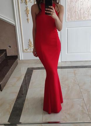 Червона вечірня сукня1 фото