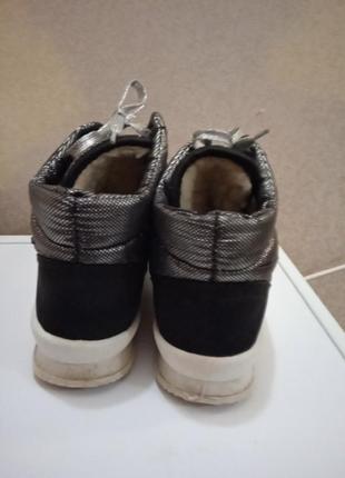 Ботинки удобные мягкие серебро3 фото