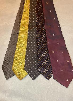 Мужские классические галстуки. 100 % шелк!  набор - 500 грн.3 фото