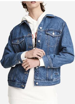 Фірмова джинсова куртка піджак джинсовка бомбер h&m блейзер