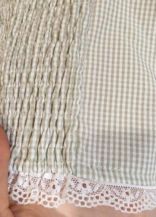 Нежный топ missguided button front lace detail crop с кружевом10 фото