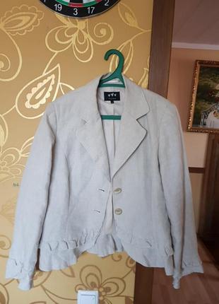 Піджак льон1 фото