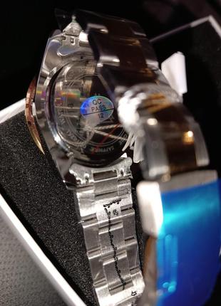 Мужские кварцевые водонепроницаемые часы нержавеющая сталь3 фото