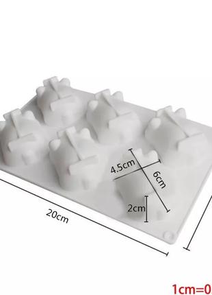 Молд силіконовий "свиня" - розмір всієї форми 28*17см2 фото