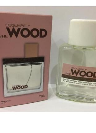 Dsquared she wood парфумована вода тестер 60мл (дискваред ши вуд) жіночий парфум edt парфуми парфумерія parfum