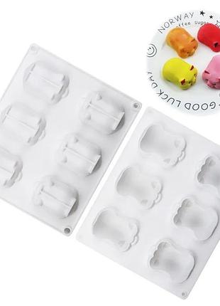 Молд силіконовий "свиня" - розмір всієї форми 28*17см3 фото