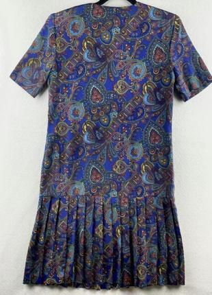 Шовкова сукня плаття в принт пейслі etro оригінал платье плисе платье трапеция винтажные платье
