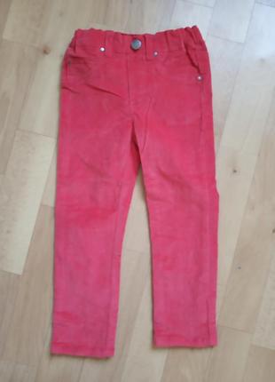 Вельветові штани - треггинсы з біо-бавовни від тсм tchibo німеччина, р. 98-1046 фото