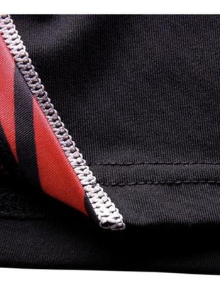 Комплект для тренувань компресійний одяг lhpwtq 3xl чорно-червоний5 фото