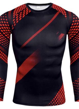 Комплект для тренувань компресійний одяг lhpwtq 3xl чорно-червоний9 фото
