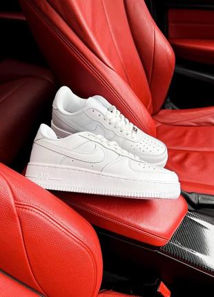 Женские кроссовки nike air force 1 white premium2 фото