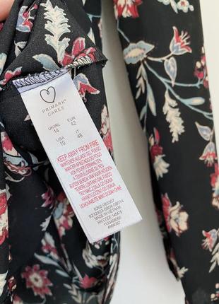Шифоновая блуза с цветочным принтом primark3 фото
