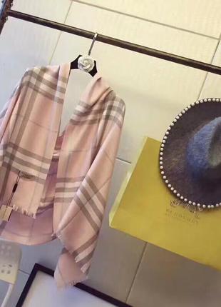 Палантин шарф  розовый