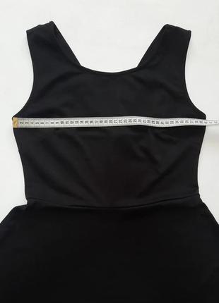 Черное платье с красивой спинкой4 фото