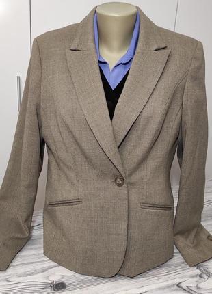 Базовый пиджак блейзер жакет с карманами р.50-52 на подкладке next1 фото