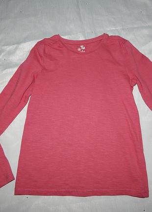Реглан футболка с длинным рукавом на девочку 9 лет 134см