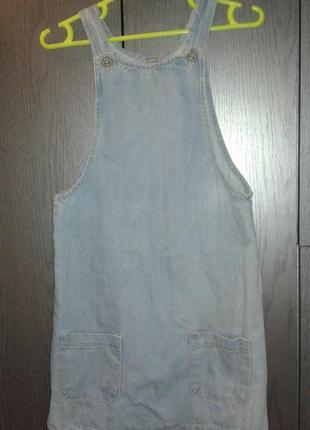 Стильный джинсовый платье-сарафан denim co, размер 6/34.1 фото