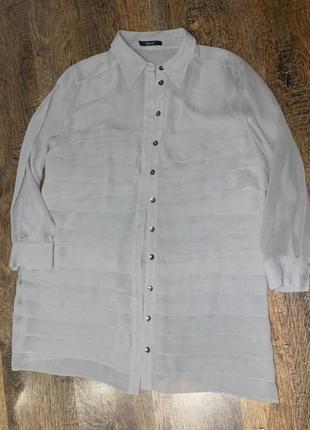 Сіра шовкова рубашка блуза сорочка плаття gucci шёлковое платье-рубашка удлинённая рубашка с шелка7 фото