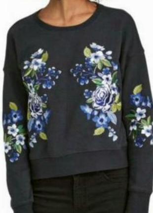 Світшот з яскравою вишивкою, фірми h$m, розмір м