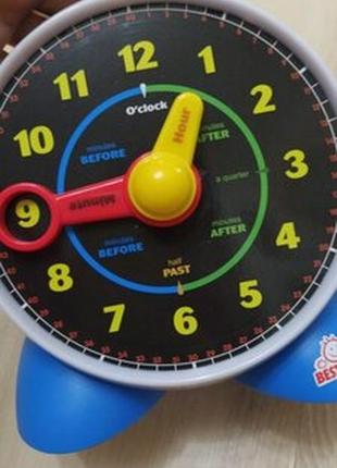 Обучающая игрушка часы с подсветкой от best learning. язык английский4 фото