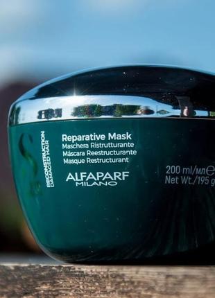 Маска відновлююча для пошкодженого волосся alfaparf semi di lino cream kleral 500 ml reconstruction reparativ