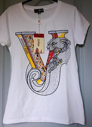 Футболка белая versace