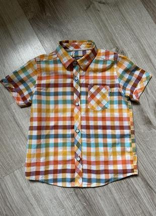 Набір для хлопчика сорочка та шорти mothercare 3-4-5 р 98-104-110 см2 фото