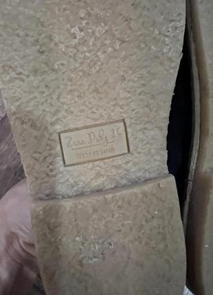 Туфли замшевые, кожа zara. размер 25, стелька 16,5 см6 фото