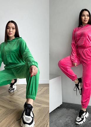 Костюм спортивный велюр плюш бархат