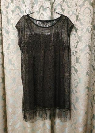 Вечернее нарядное платье - сетка 2 в 1 от george англия