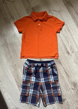 Шорти та футболка поло 110-116 см 5-6 р літо набір