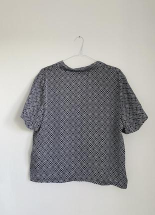 Рубашки блуза из атласа с принтом primark3 фото