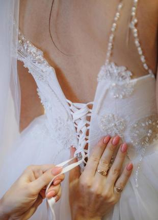 Свадебное платье со шлейфом, ексклюзивное4 фото