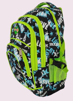 Рюкзак "weideli" школьный портфель цвет черный размер 46х32х21 см. 30 литров3 фото