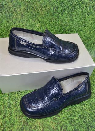 Німеччина оригінал 100% натуральна шкіра! туфлі мокасини підвищений комфорт! 1000 пар тут!