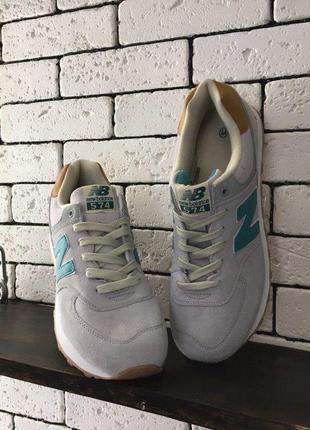 Кроссовки - в стиле new balance { из зеленым }3 фото