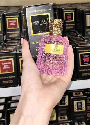 Жіночий тестер versace crystal noir 60 ml, версачі кристал ноїр