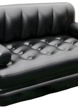 Надувной диван трансформер 5в1 bestway 75056 black1 фото