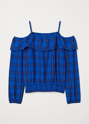 Блуза с открытыми плечиками девочке 13, 14 лет от h&amp;m