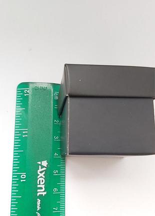 Коробочка подарочная 4х4см для украшений черная